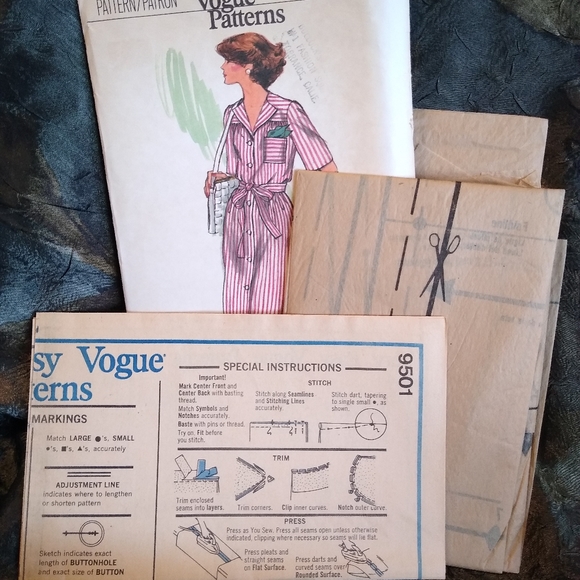 Very Easy Vogue Sewing Pattern 9501 - Size 14.5 Vintage Uncut - Picture 4 of 5